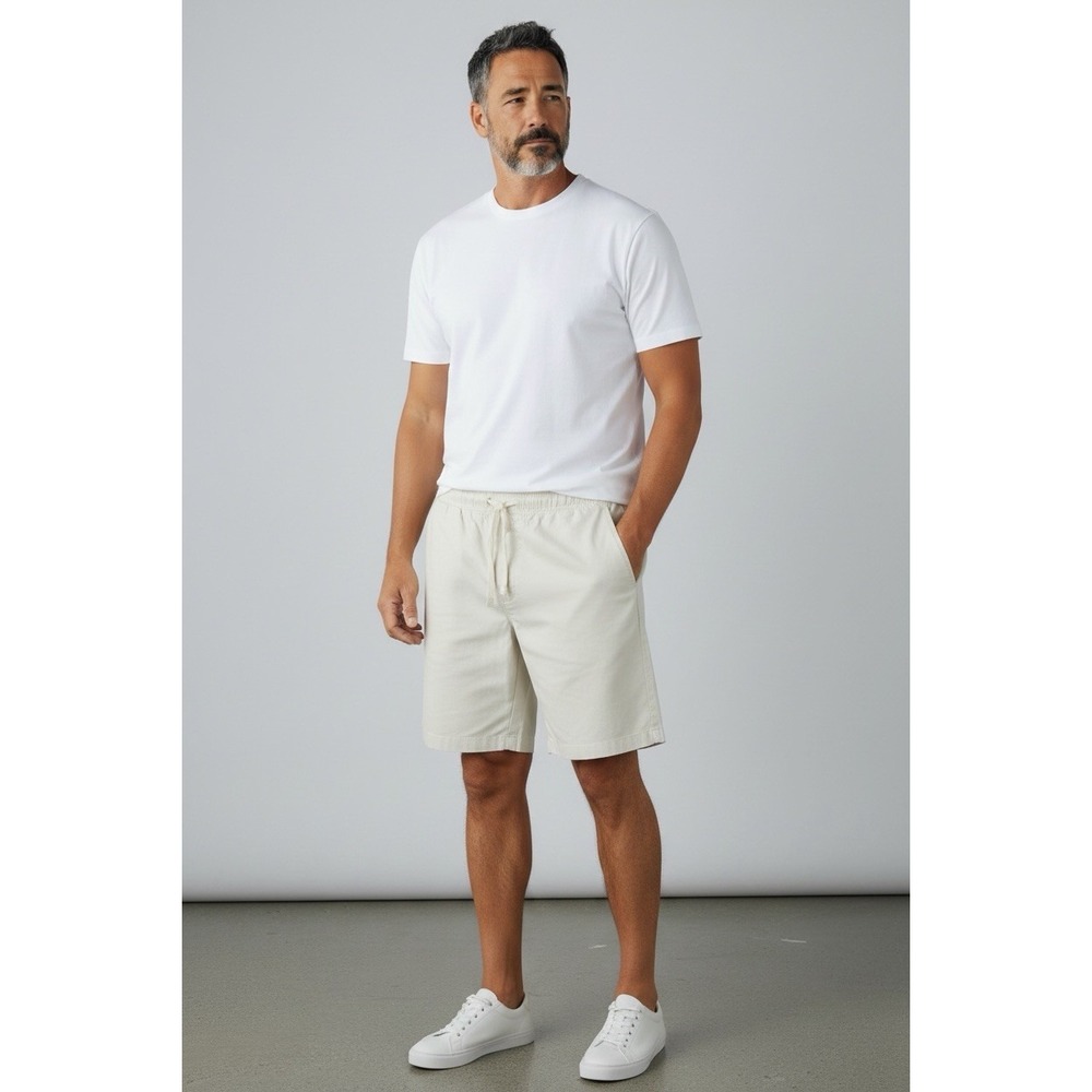 Banana Republic Men's Pull-On Chino Shorts Tan Elastic Waist XXL